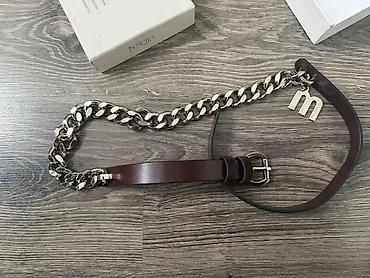 perla jagodina: Bordo Mona kaiš sa šnalom, skoro kao nov u kutiji (92 cm) — 2