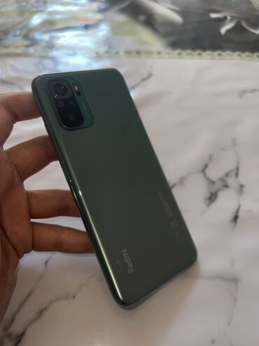 скупка мобильных телефонов на запчасти: Redmi, Redmi Note 10, Колдонулган, 128 ГБ, түсү - Жашыл, 1 SIM, 2 SIM
