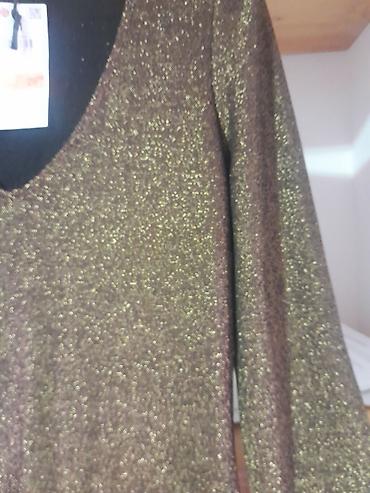 Haljine: Šljokičasta mini haljina sa dugim rukavima - Materijal: elastična — 4