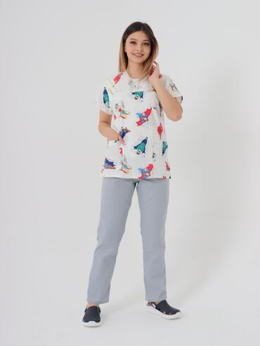 Медицинская одежда: Мед костюм "Принт" -Made in Turkey -Очень красиво сидит -Имеет — 2