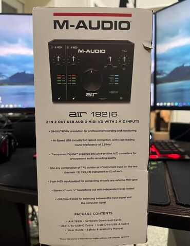 Другая аудиотехника: Звуковая карта M-Audio AIR 192|6 — USB-аудиоинтерфейс для записи — 10