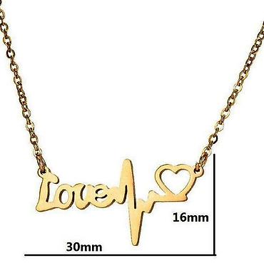 Цепочки: Цепочка Ц, ожерелье из нержавеющей стали, с надписью. Цена за 1 шт — 3