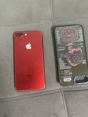 принеси старый телефон получи новый: IPhone 7 Plus, Б/у, 128 ГБ, Красный, Чехол