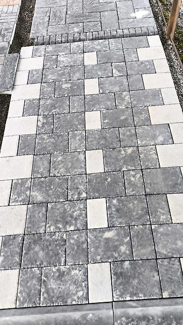 Тротуарная плитка: Тротуарная плитка вибролитая (комплектные наборы и бордюр) - Тип — 12
