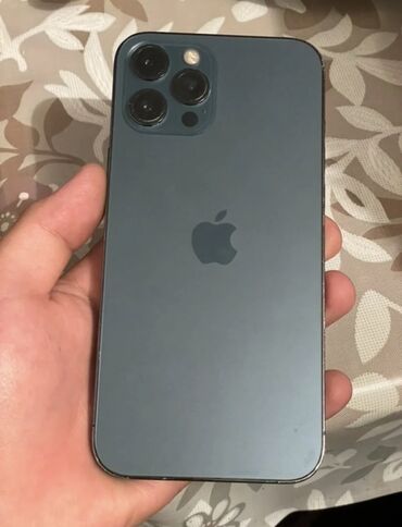 цветной фото принтер: IPhone 12 Pro Max, Колдонулган, 128 ГБ, Pacific Blue, Коргоочу айнек, Каптама, 81 %