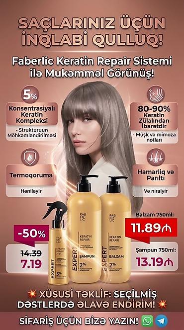shm şampun: Şampun Keratin Quru və qırılan saçlar üçün — 1