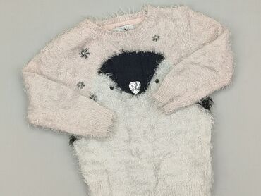 sukienka biala letnia wzory wiazana na szyi: Sweater, Primark, 3-4 years, 98-104 cm, condition - Good