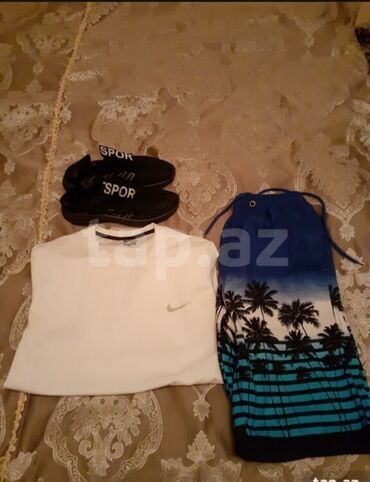 dəst geyimlər: İdman dəsti, Nike, L (EU 40), rəng - Ağ