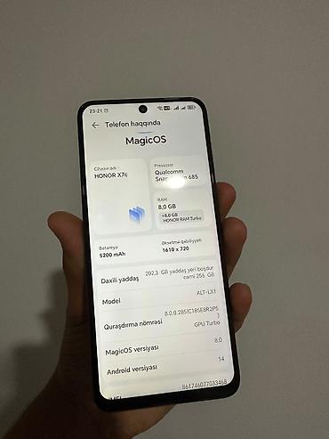 canon printer rəngləri: Honor X7c, 256 GB, rəng - Yaşıl — 1