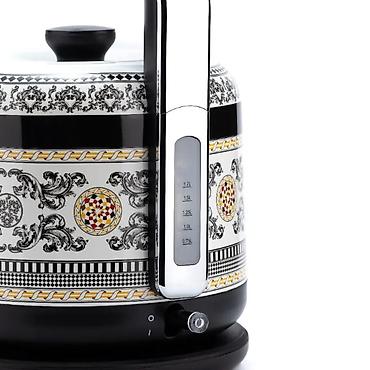 termos caynik: №: 4554 Məhsulun adı: Elektrik çaydan BergHoff Gem Royal Black/Yellow — 1