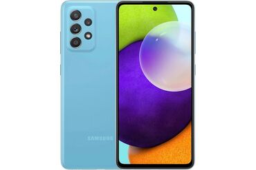 Samsung: Samsung Galaxy A52, Б/у, 128 ГБ, цвет - Синий, 1 SIM, 2 SIM