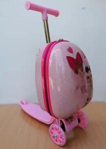 Rančevi, torbe i koferi: Dečiji trotinet sa koferom – 2 u 1 - Trotinet sa tri točka (dva — 26