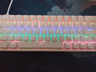 авто регистрации: Клавиатура, Механикалык, Зымдуу туташтыруу, Өлчөмү: 60%