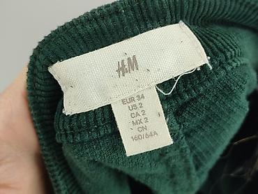 second hand online clothes: H&M, Spodnie materiałowe damskie, rozmiar 2XS — 4