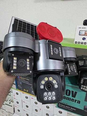 on kamera: SMARTCAM 4 linzalı AOV Solar təhlükəsizlik sistemi - Günəş panelli — 2