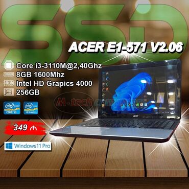 notbuk acer: Intel Core i3, 16 GB, 15.6 "
