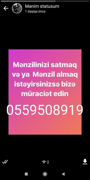 ev alqi satqisi makler - Azərbaycan: Satılır Ev 59 kv. m, 2 otaqlı