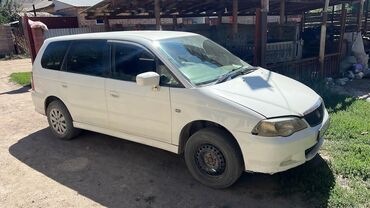 матиз автомат продаю: Белый минивэн Honda Odyssey с характерным дизайном кузова. Автомобиль