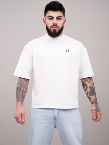 футболки мужской: Футболка M (EU 38), XL (EU 42), цвет - Белый