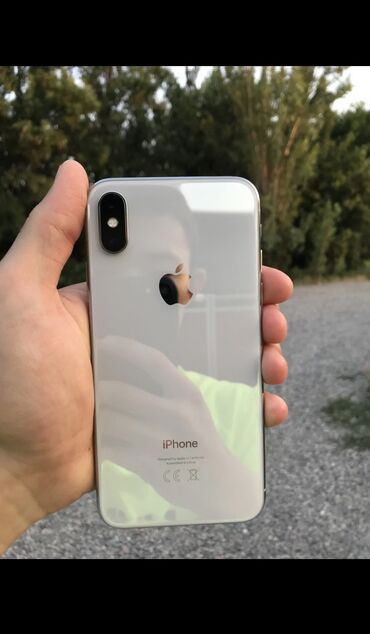 сломаные телефоны: IPhone X, Б/у, 64 ГБ, Белый, 100 %