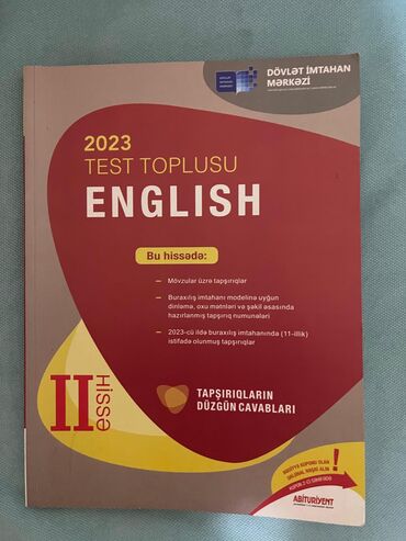 Velosipedlər: İngilis dili Testlər 11-ci sinif, 2-ci hissə, 2023 il