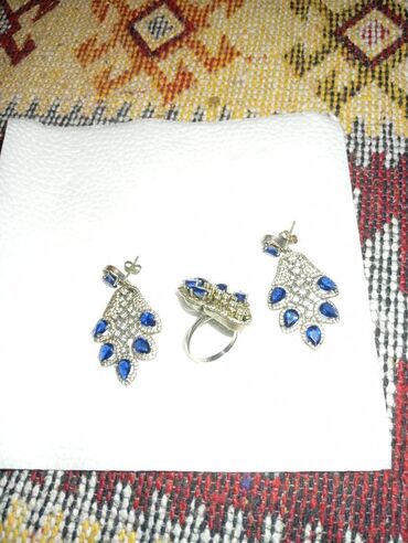 Zərgərlik dəstləri: Dəstə daxildir: Sırğa, Üzük, Versace, Gümüş, 925 Əyar, 50 g — 5