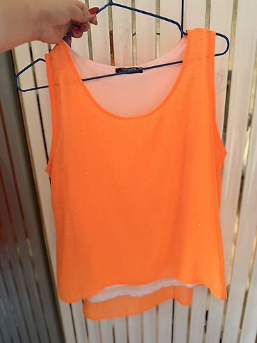 Neon narıncı rəngdə qadın bluz/maika - Brend: Topshop - Dizayn: Ön at lalafo.az Neon narıncı rəngdə qadın bluz/maika - Brend: Topshop - Dizayn: Ön