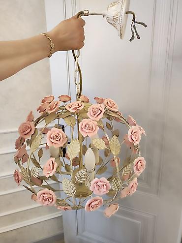 İşıqlandırma: Çılçıraq, 3 lampa, Metal — 1