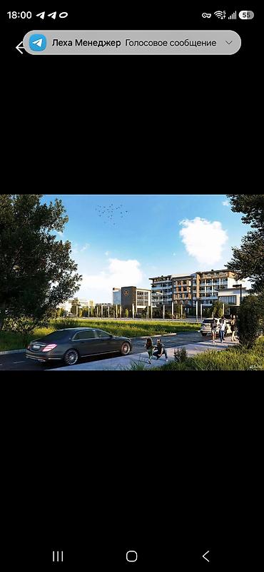 отель бишкек: 1 комната, 48 м², Гостиничный тип, 3 этаж, ПСО (под самоотделку) — 4