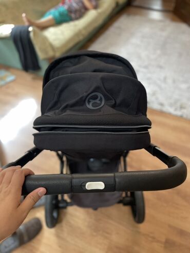 Коляски: Коляска, цвет - Черный, Б/у — 3