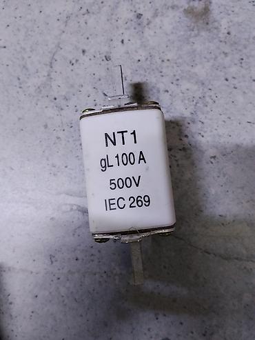 Трансформатор үчүн сактагычтар: Плавкая вставка NT1 gL 100A, 500V (IEC 269) - Тип: NT1 (NH1) плавкий — 1