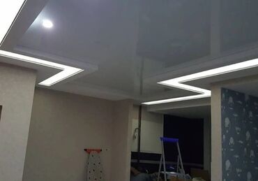 Натяжной потолок: Натяжной потолок Глянцевое, Матовое, 3D потолки Гарантия, Бесплатная консультация, Бесплатный замер — 8