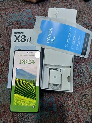 display: Honor 8X, 128 GB, rəng - Gümüşü, Barmaq izi — 2