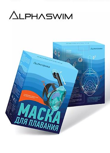 Маски, очки: Полнолицевая маска для плавания и снорклинга с трубкой (разборная) — 5