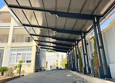 Metal konstruksiyalı örtük və avtodayanacaq navesi Müasir dizaynda lalafo.az -da Metal konstruksiyalı örtük və avtodayanacaq navesi Müasir dizaynda