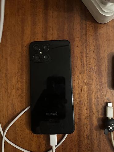 oppo x8: Honor X8, 128 GB, rəng - Qara, Qırıq, Barmaq izi — 2