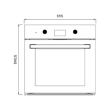 elektirik sobasi: №: 12672 Məhsulun adı: Quraşdırılan soba KUMTEL B66-SF3-A0B DDT qara — 4