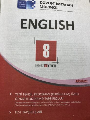 8 sinif ingilis dili derslik: Yepyeni 8 sinif ingilis dili toplusu işlənməyib heçtəptəzədurr