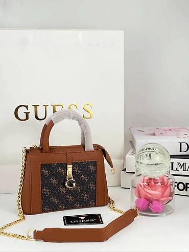 Torbe: GUESS ženska torbica – mini satchel/kamer torba sa lancem - Model — 7