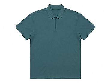 pull and: Поло мужское, однотонное, цвет – глубокий бирюзово‑зелёный (teal). - — 1