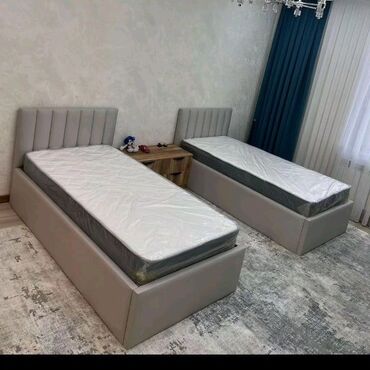 Təknəfərlik uşaq çarpayıları: Oğlan və qız üçün, Çarpayı, Bazalı, Matras ilə, Siyirməsiz — 30