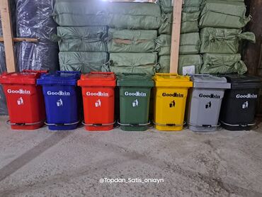 Tullantı qabları: Məişət Tullantı qutuları. 20 lt den 1100 lt qeder movcuddur. Plastik — 10