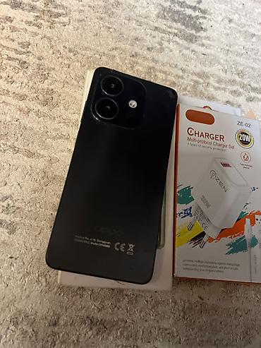 quba telfonlar: Oppo A3, 256 GB, rəng - Qara, Face ID — 10
