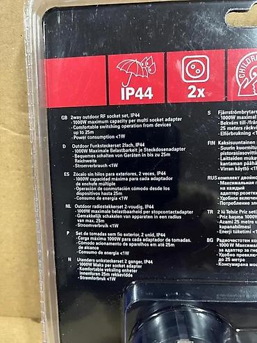 Utikači: Vivanco RC radio utičnice za spoljašnju upotrebu – set od 2 komada — 6