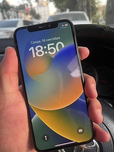apple se: IPhone X, Б/у, 64 ГБ, Space Gray, 100 % — 1