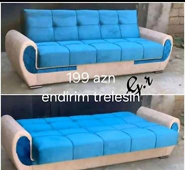 Диваны: Mavi-bej rəng kombinasiyalı transformasiya olunan divan — 1