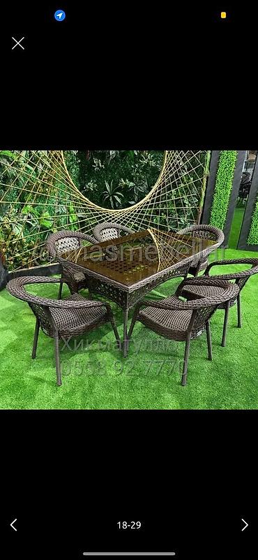 Комплекты садовой мебели: Комплект садовой мебели, Стол, Ротанг — 15