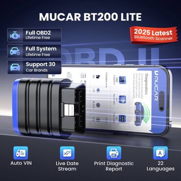 Alati za automobile: NOVO - MUCAR BT200 Lite OBD2 iOS / Android Auto Dijagnostika Novi — 9