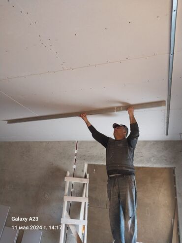 Tavan işləri: Alçıpan fiqur işleri görürük düz tavanıTvstent,Fiqurlu tavan,Ara — 7