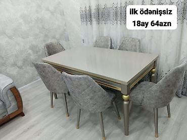 taxta dikt: Mətbəx və yemək otağı üçün müxtəlif model masa-stul dəstləri - — 5